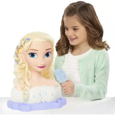 Tete a coiffer Elsa Deluxe - Extensions et accessoires - Reine des Neiges