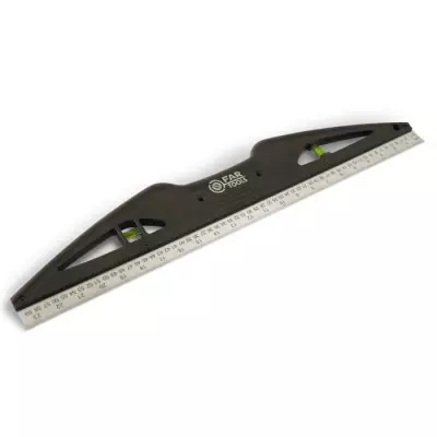 Règle avec niveau FARTOOLS - 60 cm, compacte et précise