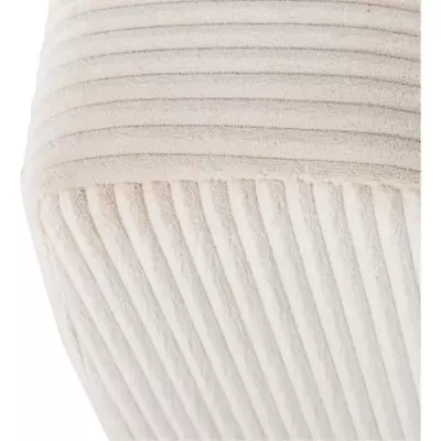 Canapé d'angle convertible KELIO - Velours beige - 245 x 184cm