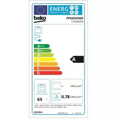 Piano de cuisson électrique BEKO - 100 cm - Inox