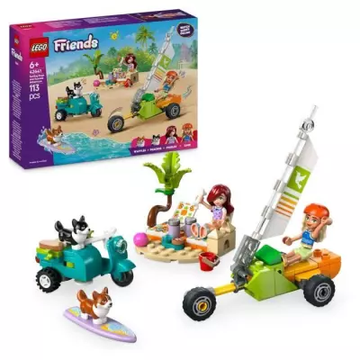 LEGO Friends 42641 Chiens Surfeurs et Aventures en Scooter - Jouet Interactif