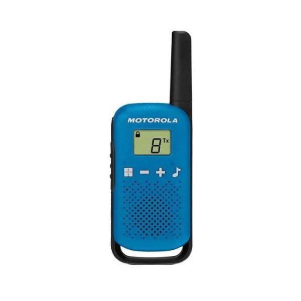 Talkie-walkie Motorola - 2 Pcs - Bleu - Portée 8 km - Mains-libres - Puissance 500 mW