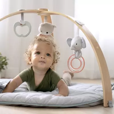 Tapis d'éveil réversible ultra doux dès la naissance