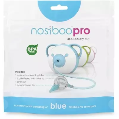 Ensemble d'accessoires NOSIBOO Pro - Bleu - Idéal pour aspirateur nasal