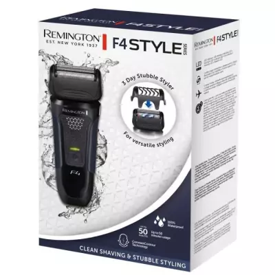 Rasoir électrique Remington F4002: rasage sec/humide, étanche, protège-tête