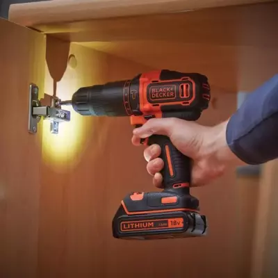 Perceuse à percussion sans fil BLACK & DECKER BDCHD18S32-QW - Compacte et puissante