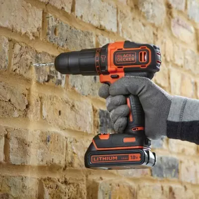 Perceuse à percussion sans fil BLACK & DECKER BDCHD18S32-QW - Compacte et puissante