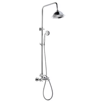 Colonne de douche ROUSSEAU Retro - Chrome, design vintage