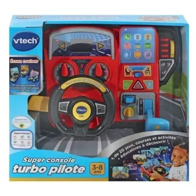 Simulateur de conduite enfant VTECH Super Console Turbo Pilote
