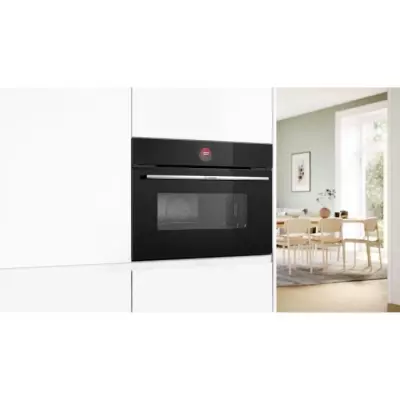 Four combiné micro-ondes encastrable Softclose - BOSCH SER8 - Noir - 45L