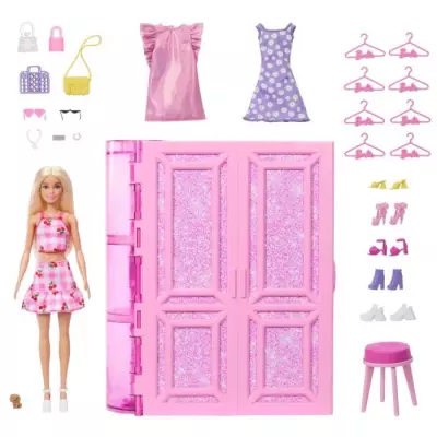 Coffret Barbie-Dressing de Reve: Prêt à jouer!