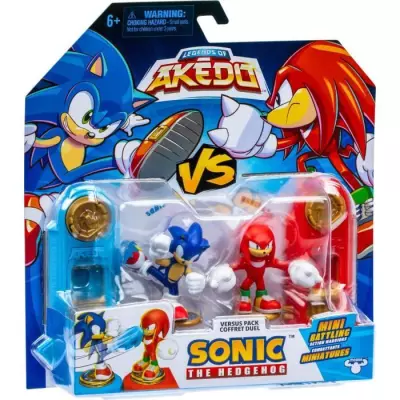 Duel épique: Sonic vs Knuckles - Pack 2 figurines & contrôleurs