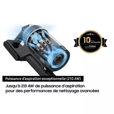 Aspirateur balai SAMSUNG Bespoke Jet Plus Pet - Puissant et innovant