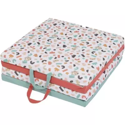 Tapis d'éveil Malin TINEO - 3-en-1 - Géométrique / Animaux rigolos