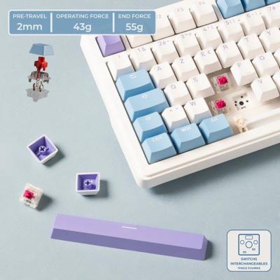 Clavier mécénique PBT Gasket - THE G-LAB - KEYZ Elite 400 WB - TripleMode - AZERTY - RGB - Windows & Mac