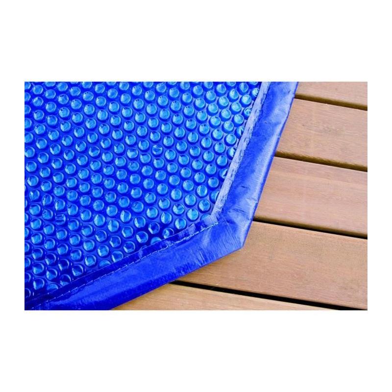 Bâche à bulles pour piscine bois UBBINK 350x650 Bleue - 400 microns
