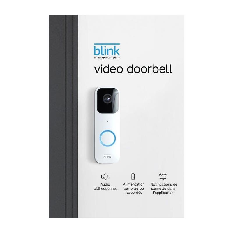 Sonnette vidéo Blink BLANC kit compact
