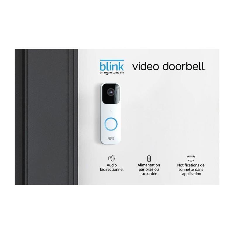 Sonnette vidéo Blink BLANC kit compact
