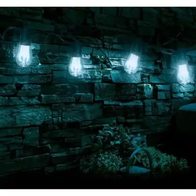 Guirlande solaire Rio Color 5m Noir - Éclairage Extérieur LED