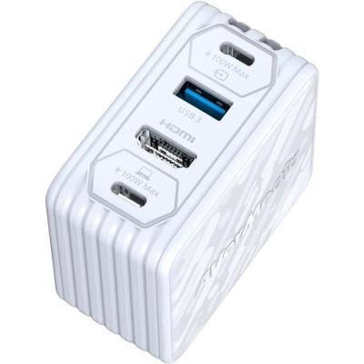 Chargeur GaN AVERMEDIA 100W + Capture Vidéo FHD GC313Pro Blanc
