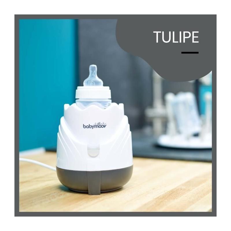 Chauffe-biberon Babymoov Tulipe Cream - Compact et efficace