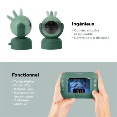 Caméra motorisée Babymoov YOO Twist avec vue 360° - Technologie Sleep et vision nocturne