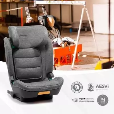 Siège auto BABYAUTO CAPAX GREY DOBBY - 4-12 ans - I-Size - 100-150 cm