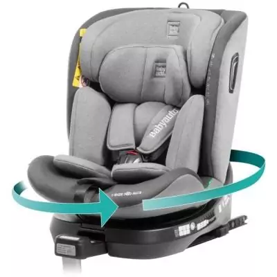 Siège auto pivotant 360° - BABYAUTO AITANA GREY ANTHRACITE - Naissance à 12 ans