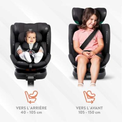 Siège auto BABYAUTO SCUDDA GREY DOBBY - Pivotant 360° - I-Size - ISOFIX