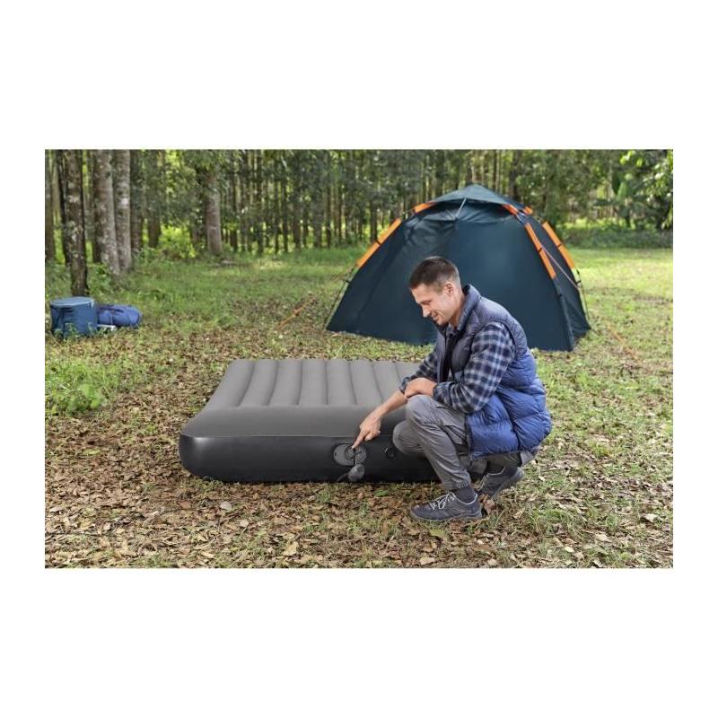 Matelas gonflable BESTWAY 671BS - Tritech Queen - Pompe USB intégrée