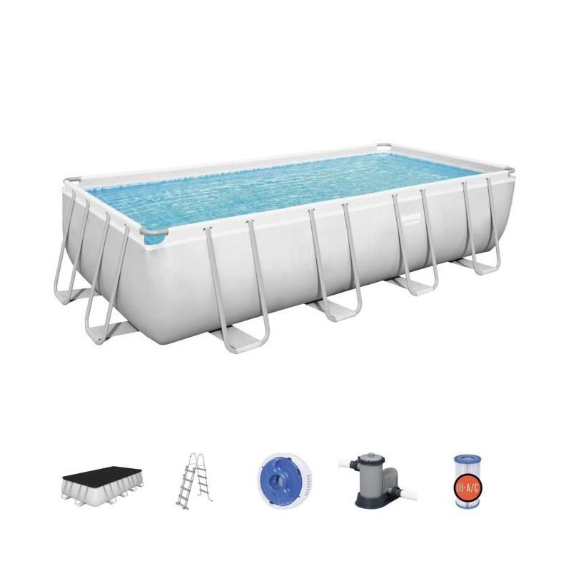 Kit Piscine BESTWAY Power Steel 549x274x122 cm - Rectangulaire