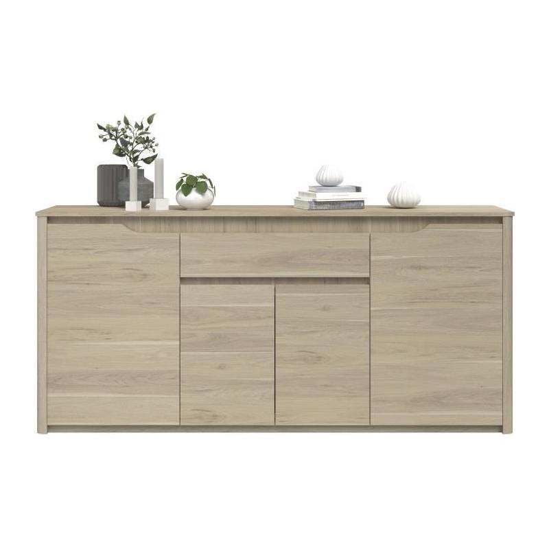Ensemble buffet et table ronde extensible BETTY - Chêne - PARISOT