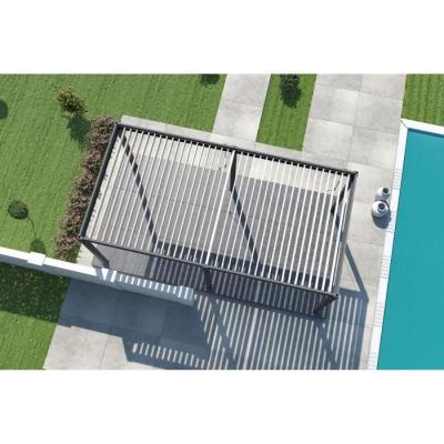 Pergola Aluminium OMBREA Anthracite/Blanc 3x6 m - Bioclimatique