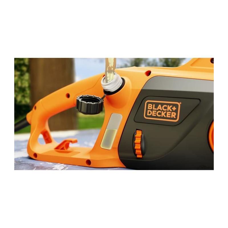 Tronçonneuse Filaire BLACK+DECKER BECS2040-QS - Performante 2000W