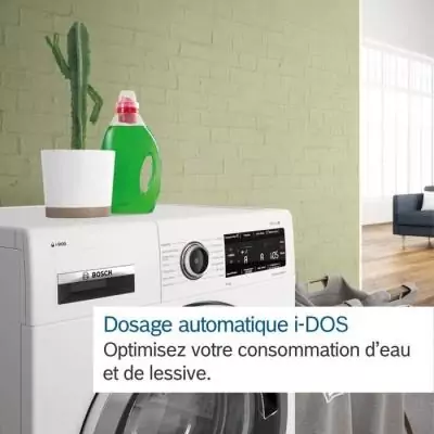 Lave-linge hublot BOSCH WGB244A2FR SER8 - 9 kg - i-DOS - Induction - Blanc