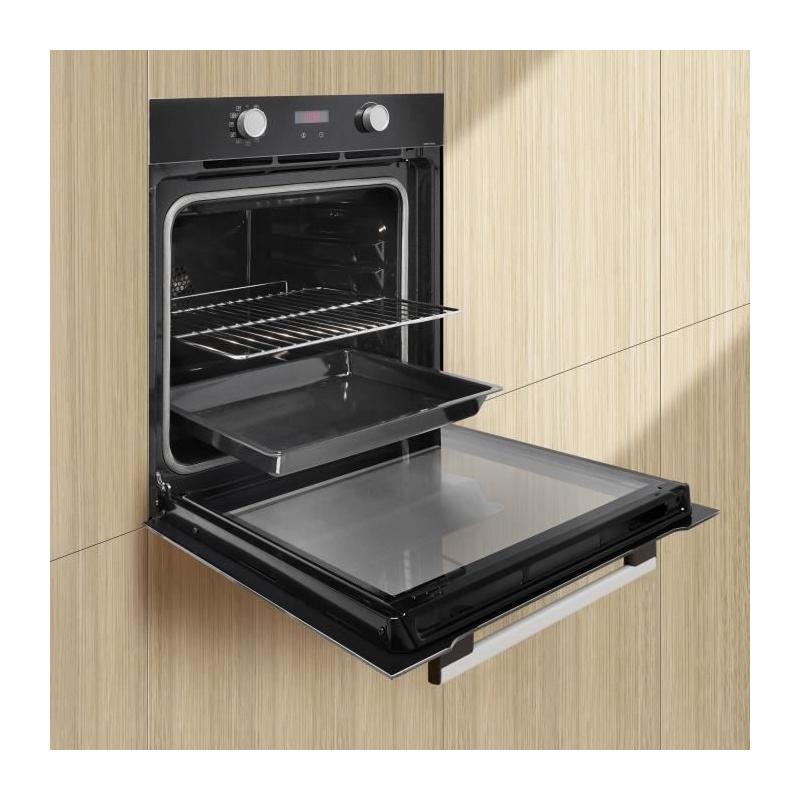 Four encastrable Pyrolyse BRANDT - Noir - Porte froide - 59,2 x 59,2 x 60,8 cm