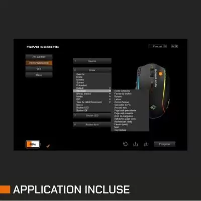 Souris gaming - Sans fil - Nova Gaming - Persee - Noir Souris gaming - Sans fil - Nova Gaming - Persee - Noir