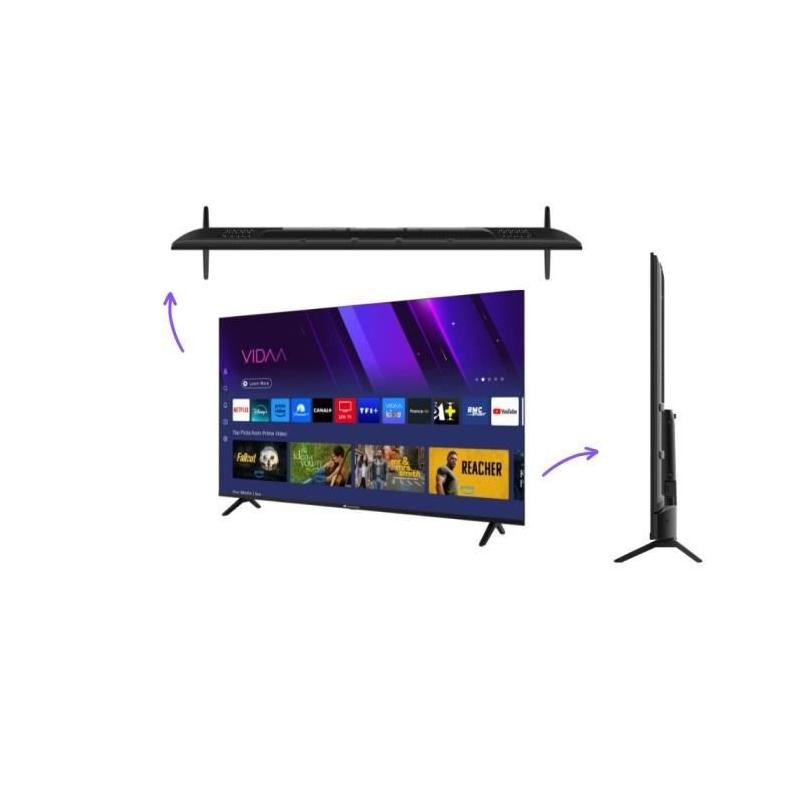 TV QLED 65“ 4K Smart Vidaa - Continental Edison