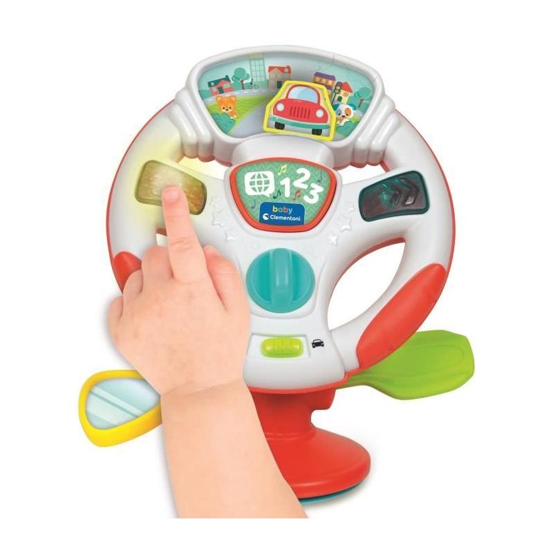 Découvrez le volant de Bébé parlant CLEMENTONI pour des heures d'amusement!