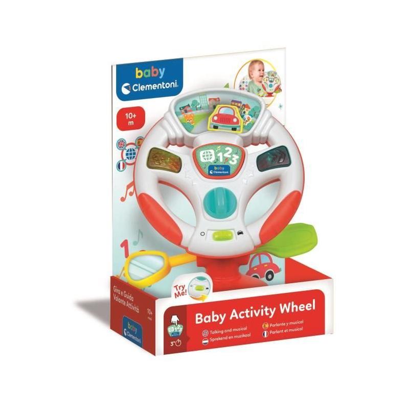 Découvrez le volant de Bébé parlant CLEMENTONI pour des heures d'amusement!