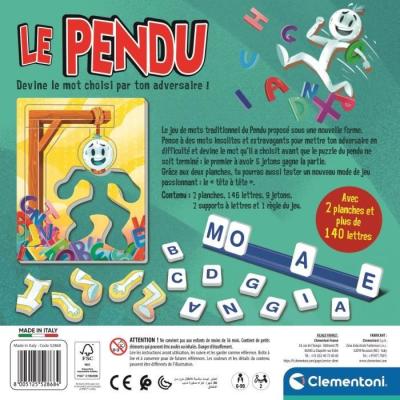 Le Pendu: jeu de société CLEMENTONI - Embarquez pour une aventure ludique!