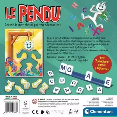 Le Pendu: jeu de société CLEMENTONI - Embarquez pour une aventure ludique!