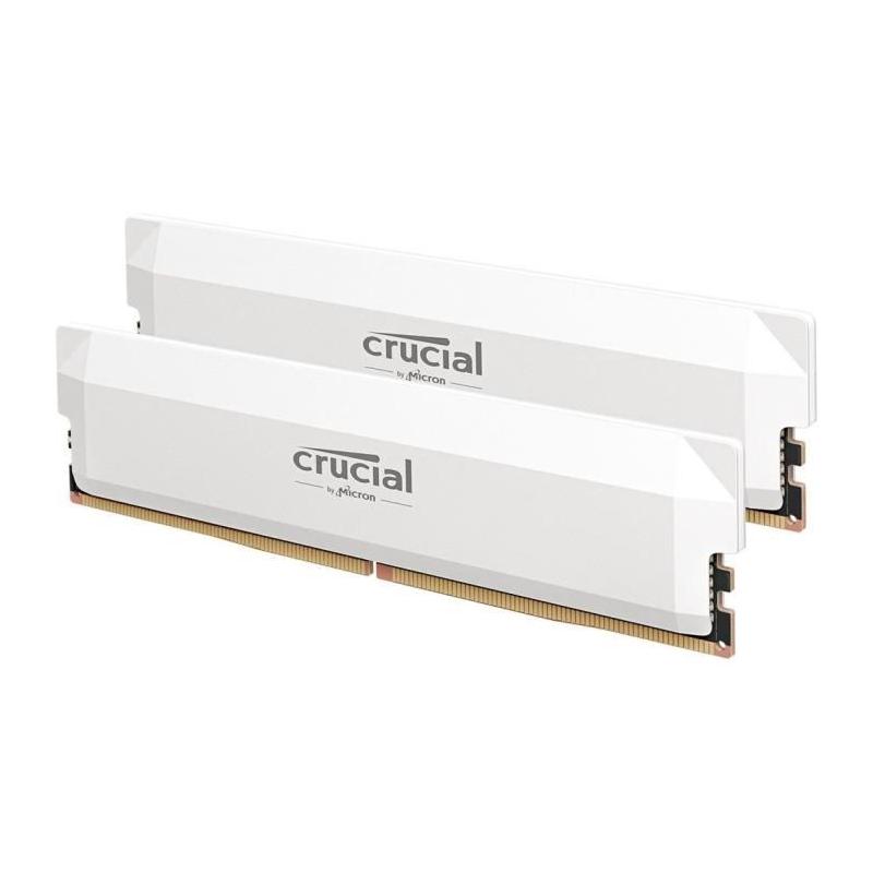 Mémoire RAM DDR5 Crucial - Kit 64GB (2 x 32GO) - Overclocking Edition