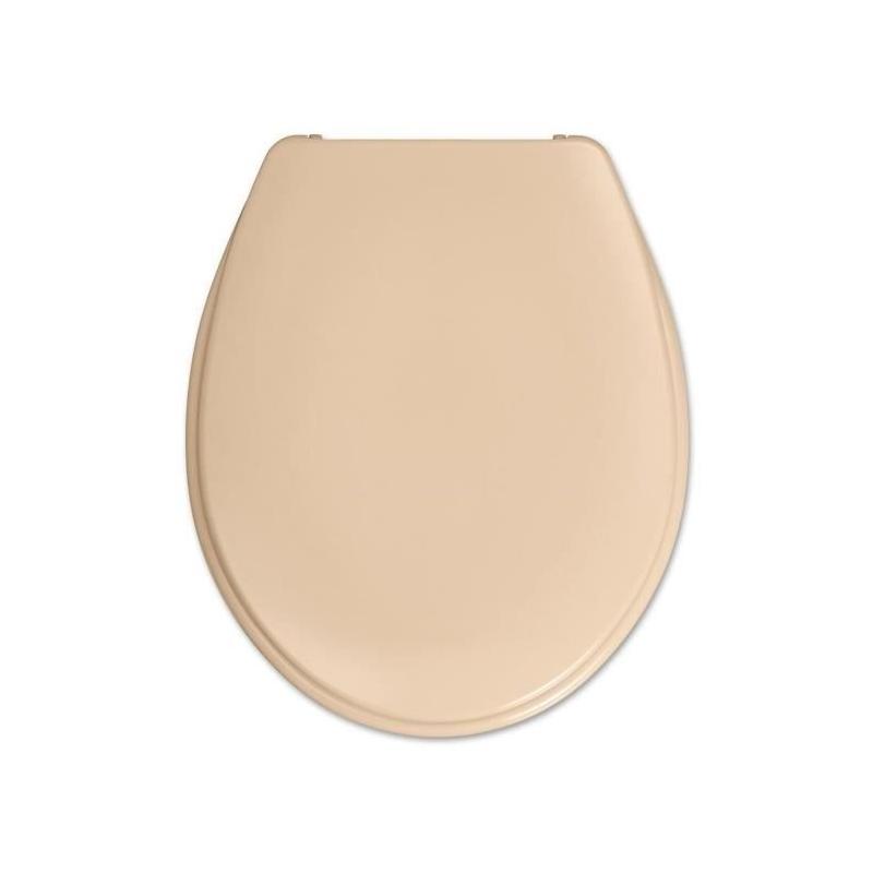 Abattant WC Long Beach beige 46x38,3x4,9cm - Confort et élégance