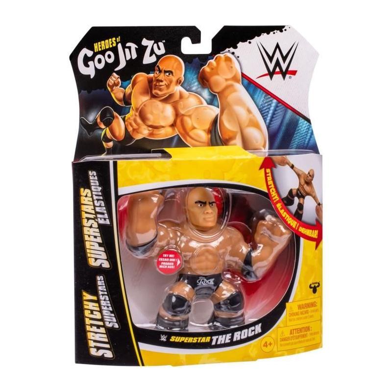 Figurine extensible GOO JIT ZU WWE The Rock - 11 cm - Texture élastique