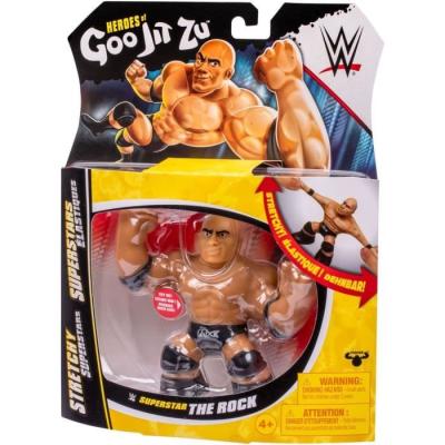 Figurine extensible GOO JIT ZU WWE The Rock - 11 cm - Texture élastique