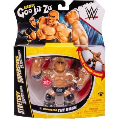 Figurine extensible GOO JIT ZU WWE The Rock - 11 cm - Texture élastique