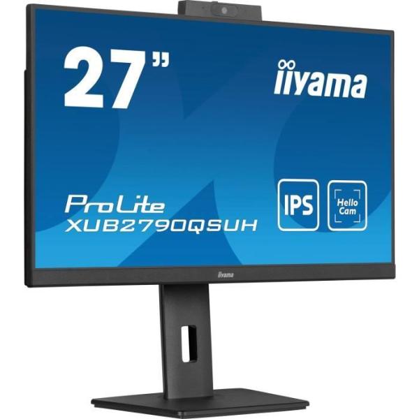 Écran PC - IIYAMA - XUB2790QSUH-B1 - 27 QHD - IPS - 100Hz - 0,4ms - USB-C - Pied réglable