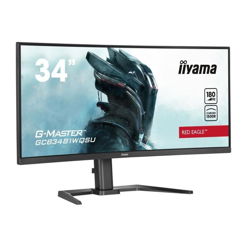 Écran PC IIYAMA GCB3481WQSU-B1 : 34 UWQHD VA 180Hz - Noir