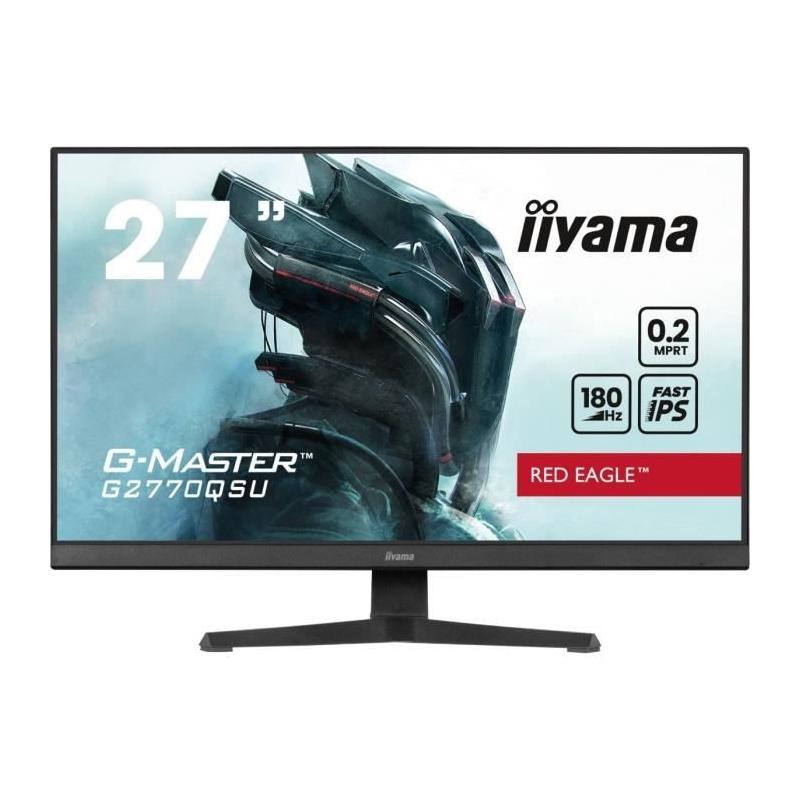 Écran PC IIYAMA G2770QSU-B6 27" QHD Fast IPS - 180Hz - Noir
